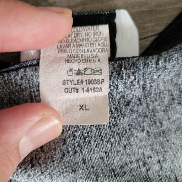 Jostar Women XL Green Lettuce Flower Top Vintage Made in USA - Picture 3 of 8